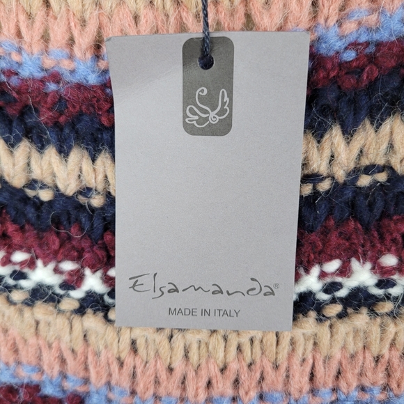 NWT Anthropologie Elsamanda Striped Chunky Knit Alpaca Wool Sweater Size S - Picture 7 of 10